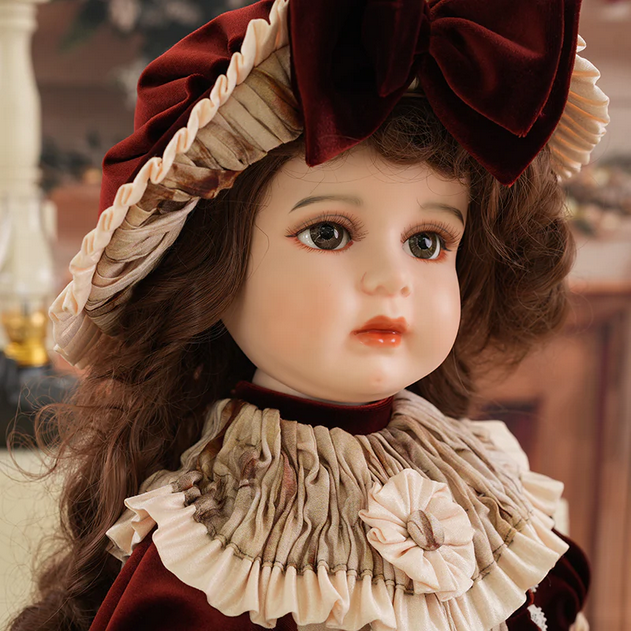 26-Inch Collectible Girl Dolls Genuine Fine Bisque Porcelain Doll