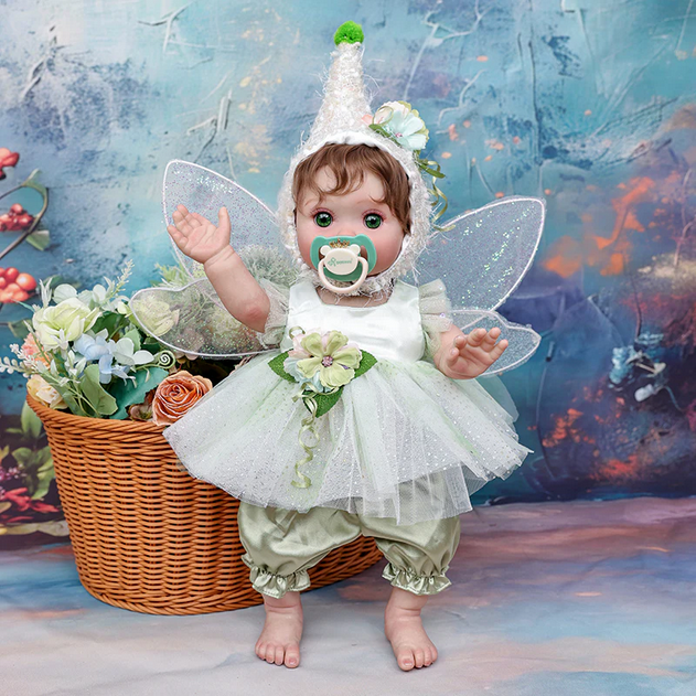 18 Inch Realistic Premium Fairy Reborn Dolls with Pacifier