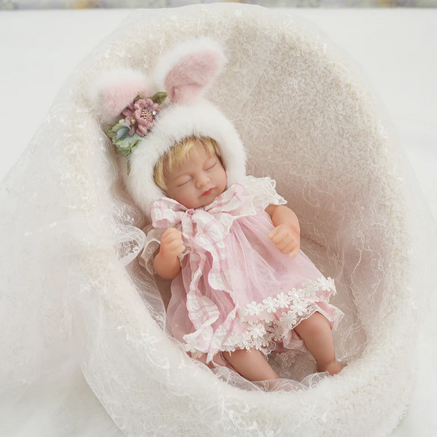 12-Inch Realistic Reborn Sleeping Baby Doll Lifelike Little Infant Girl